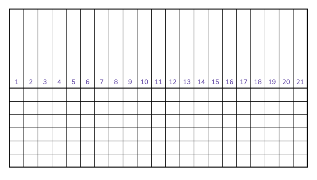 A blank drop quote grid